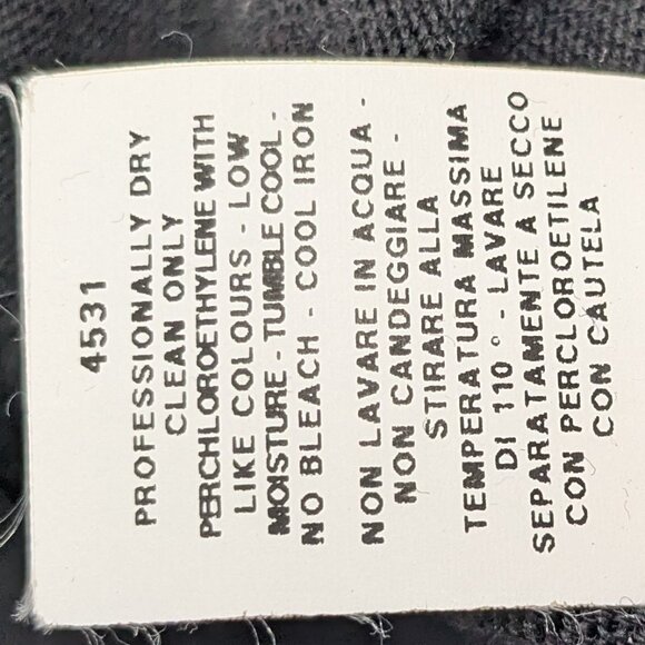 Moschino Cheap and Chic Wool Sweater Size 6 Black w Pearls Velvet Bow 2014 - Picture 16 of 16